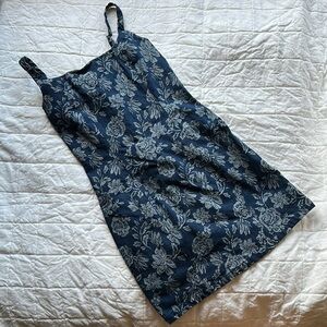 Vici Floral denim dress